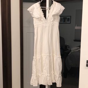 White dress petal and pup